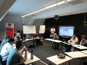 Das Social Media-Team bei der Arbeit